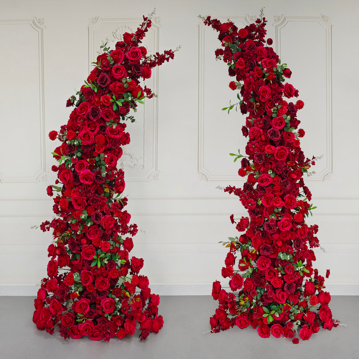aliflowers-red-rose-wedding-event-background-decoration-horn-arch-frame-props
