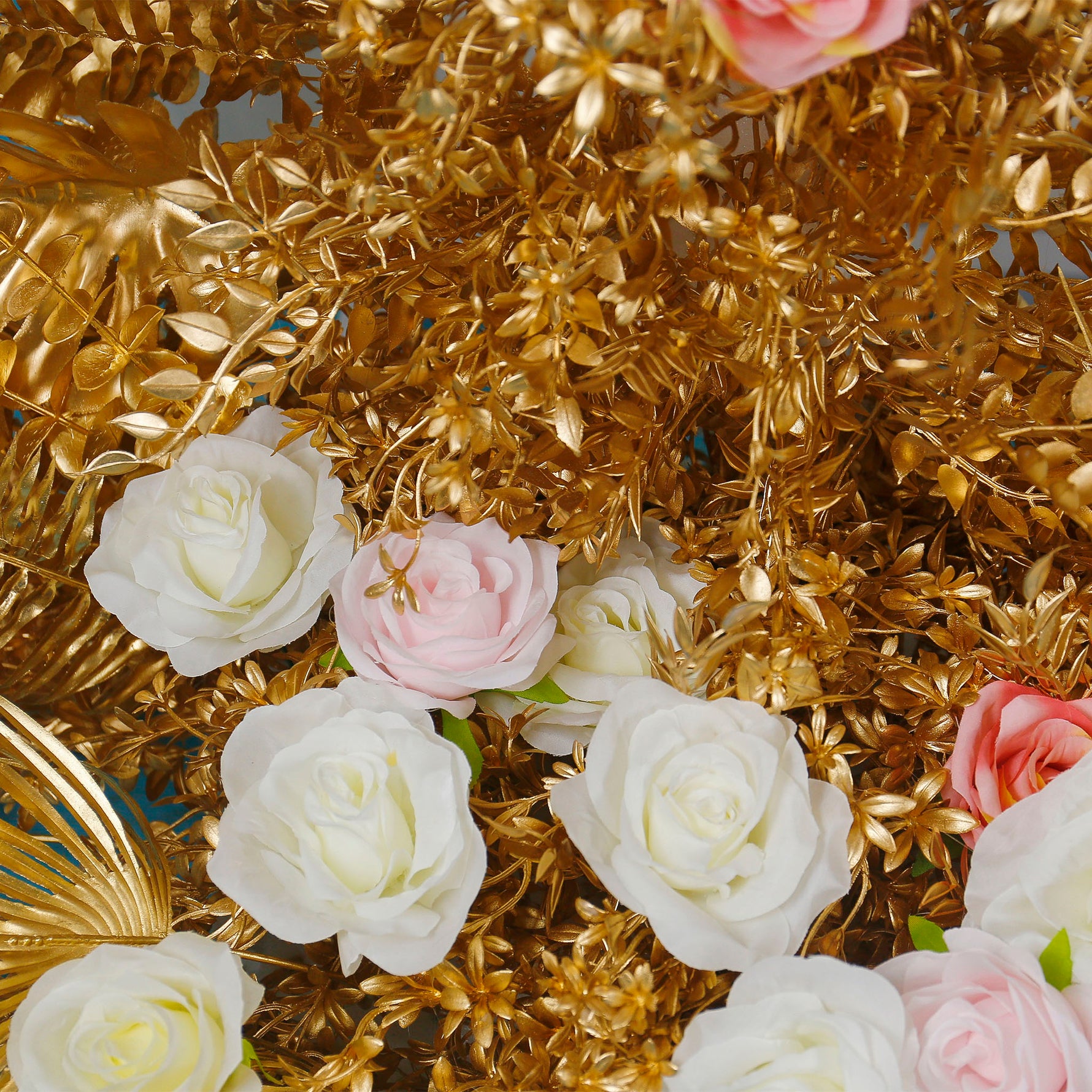 aliflowers-wedding-decoration-gold-horn-arch-flower-art-set