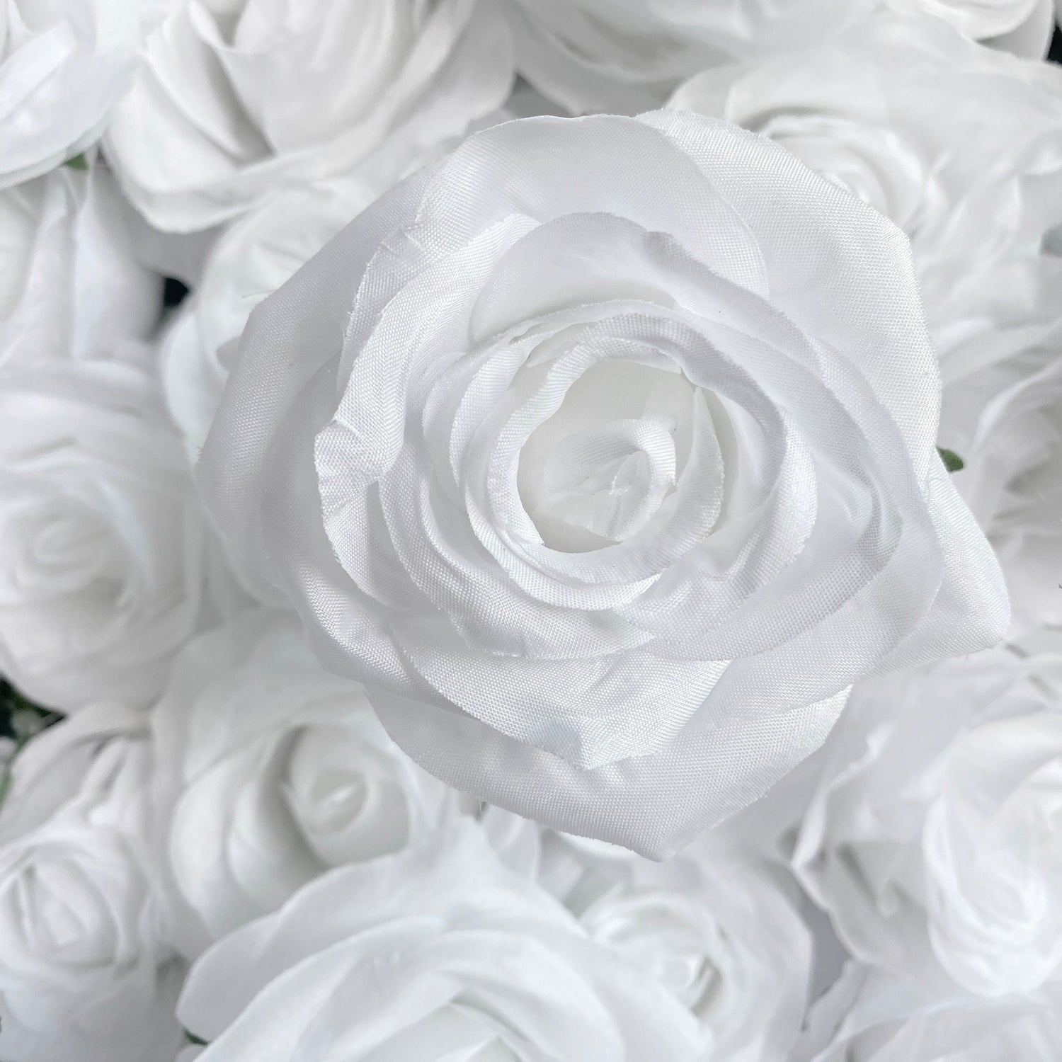 Aliflowers White Fabric Artificial Flower Wall Arch Wedding Birthday Party Decoration GM010