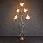 Aliflowers White Luminous Poppy Flower Wedding Road Guide Light Stage Decoration