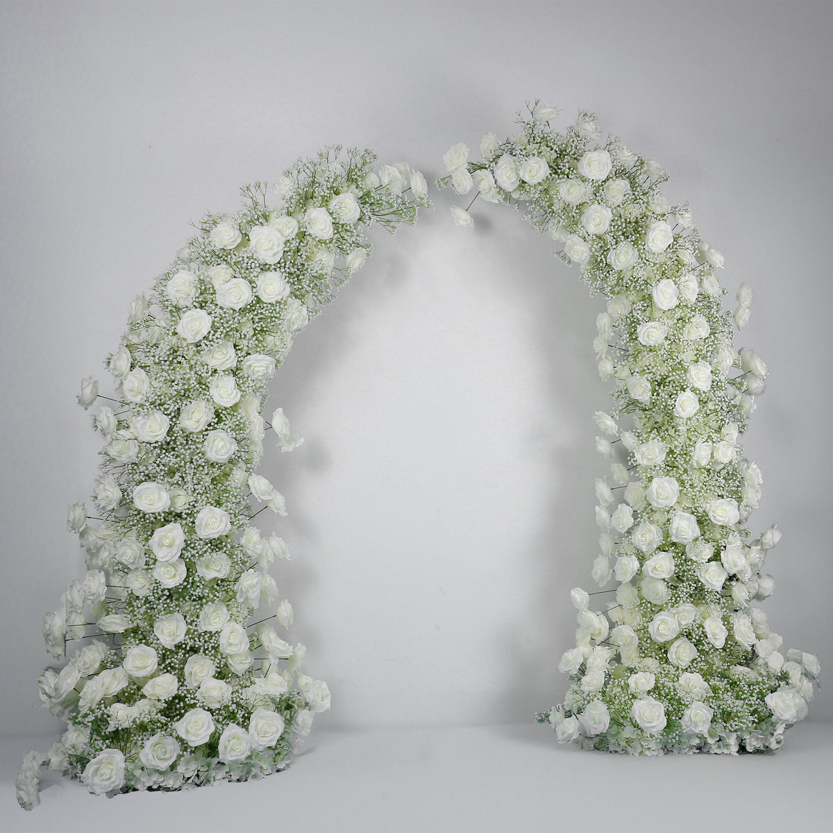 aliflowers-white-rose-baby's-breath-wedding-floral-arrangement-event-horn-arch-decor