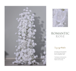 Aliflowers White Set Artificial Flower KT Background Board Suitable For Proposal Party Decoration ALFKT001