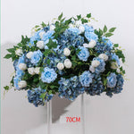 Ali Flowers Blue Handmade Wedding Silk Flower Ball Centerpieces for Table Decor ALFBL002 - Ali Flowers