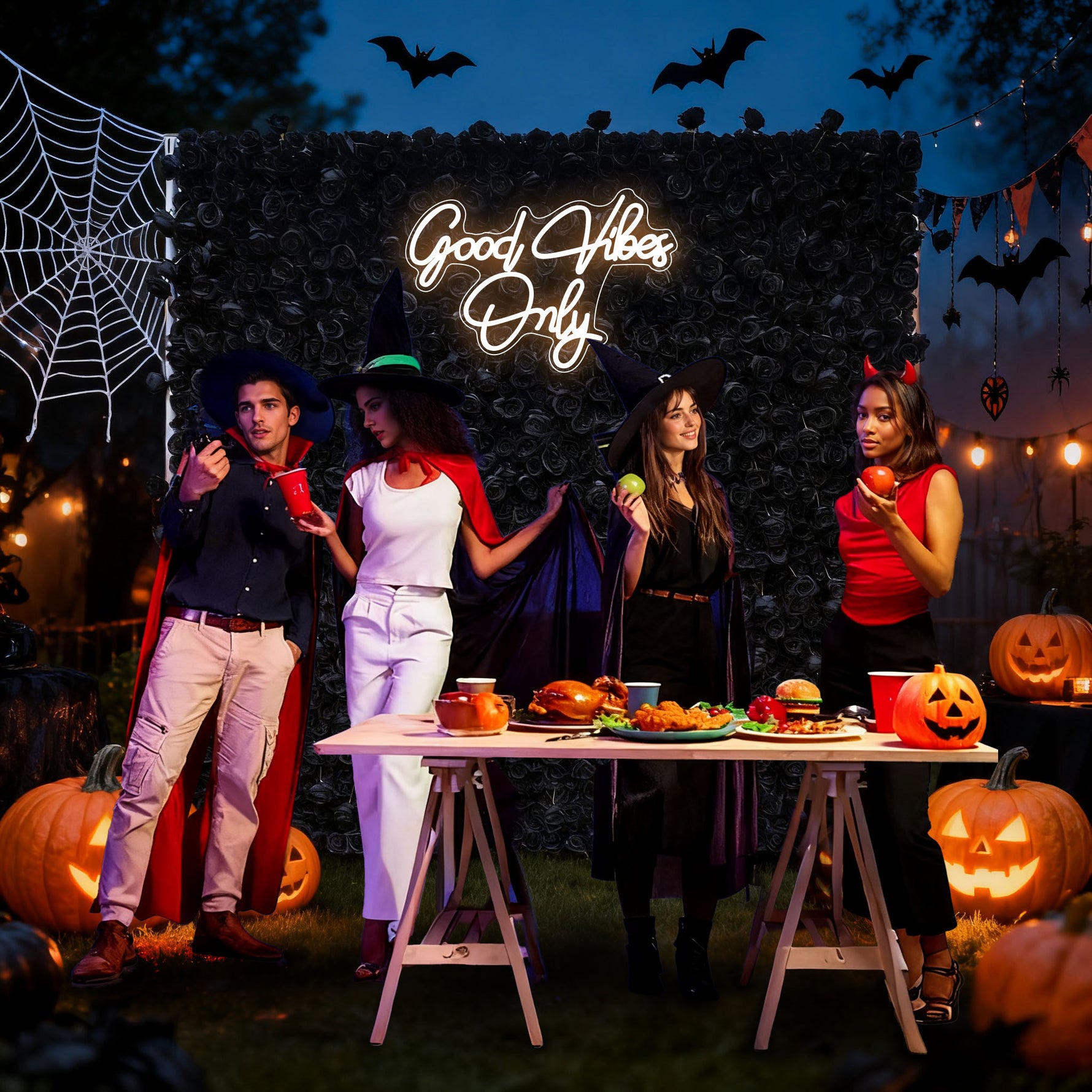 Aliflowers Black Rose Roll up Fabric Artificial Flower Wall ALFWL079 - Ali Flowers