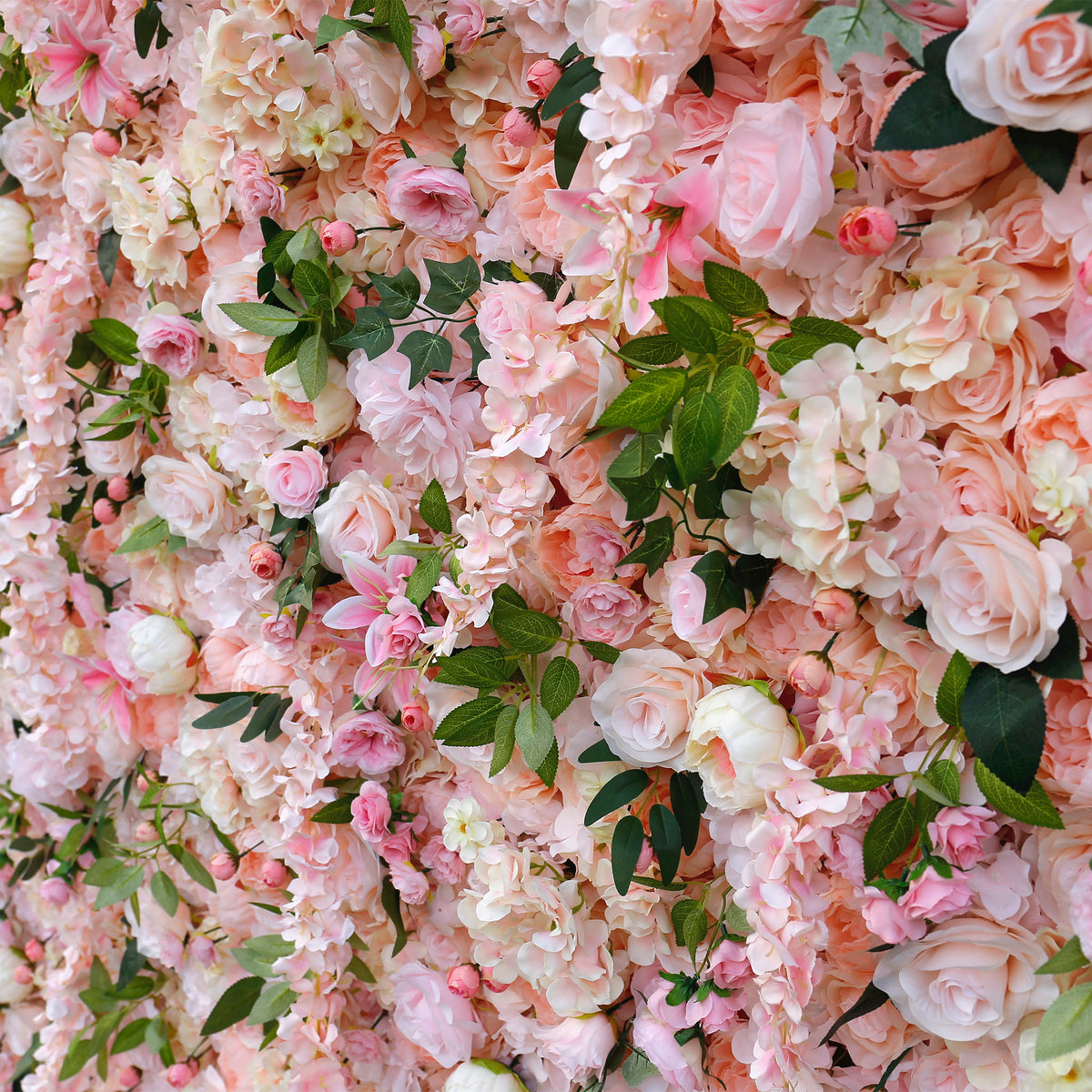 3D Blush Pink Flowers with Orchid for Wedding Backdrop ALFWL032 - Ali Flowers