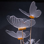 Butterfly Shaped LED Modern Floor Lamp Engagement Party Decoration Stage Guide Light