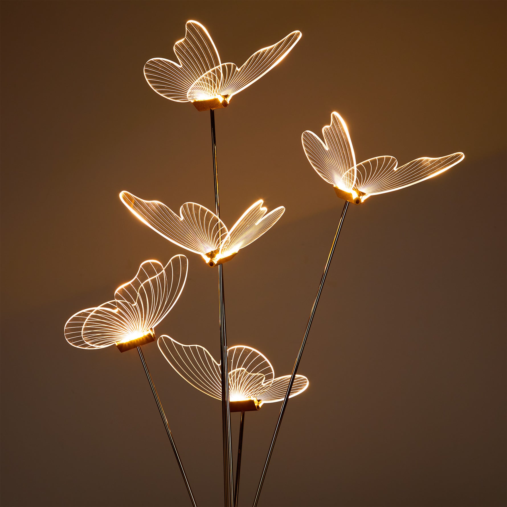 Butterfly Shaped LED Modern Floor Lamp Engagement Party Decoration Stage Guide Light