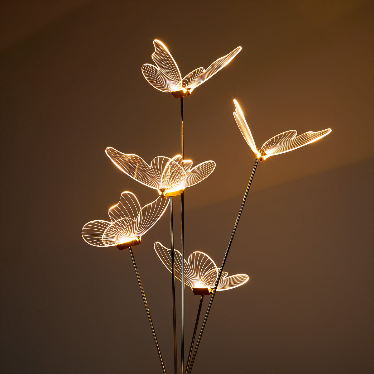 Butterfly Shaped LED Modern Floor Lamp Engagement Party Decoration Stage Guide Light