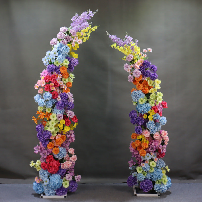 Aliflowers Candy Flowers Artificial Flower Horn Arch Backdrop ALFAC020 - Ali Flowers