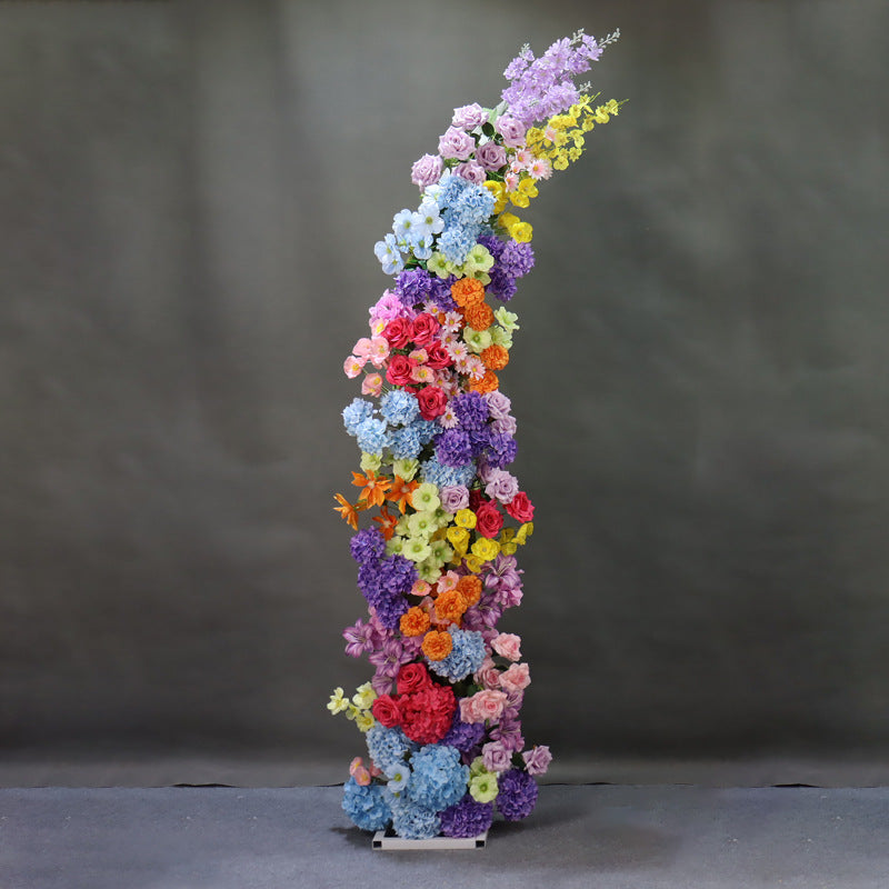 Aliflowers Candy Flowers Artificial Flower Horn Arch Backdrop ALFAC020 - Ali Flowers