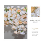 Aliflowers 5D Luxury White Orange Rose Floral Arrangment For Arch Frame ALFAH009 - Ali Flowers