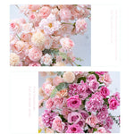 Aliflowers Gradient Color Series Colorful Rose Orchid Wedding Backdrop Horn Arch Decor Floral Arrangement ALFAC012 - Ali Flowers