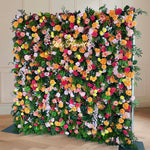 Aliflowers 5D Colorful Floral Fabric Flower Wall Event Party Backdrop Decoration