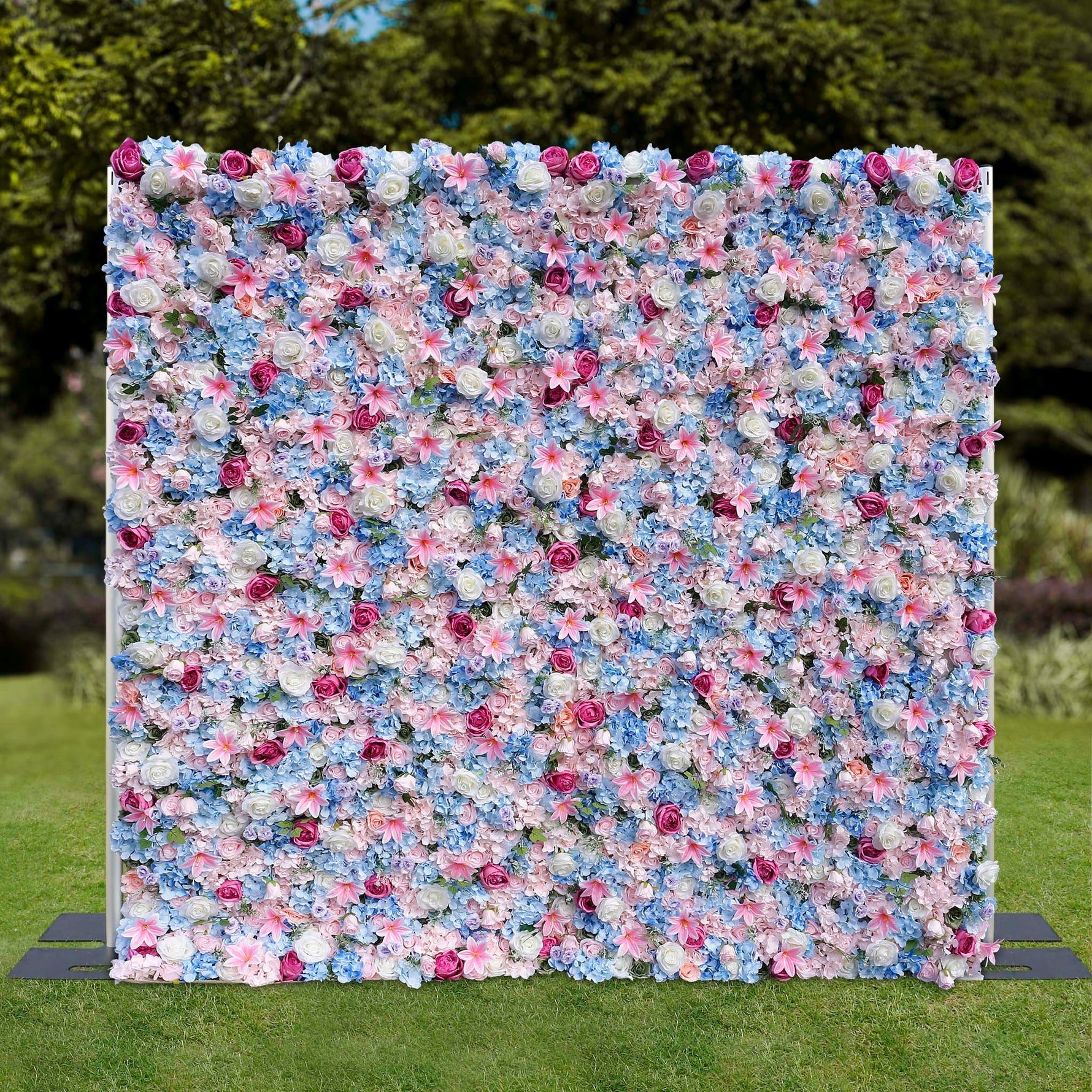 Aliflowers Colorful Rose Pink Lily with Peony Wall 3D Flowers ALFWL089 - Ali Flowers