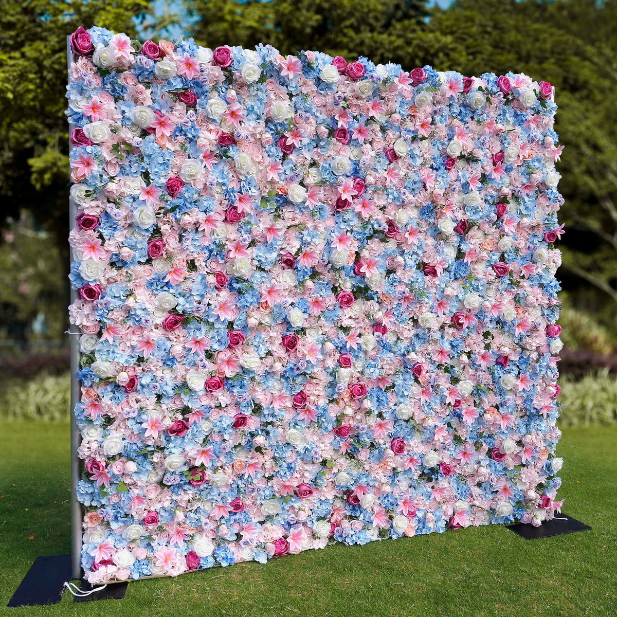 Aliflowers Colorful Rose Pink Lily with Peony Wall 3D Flowers ALFWL089 - Ali Flowers