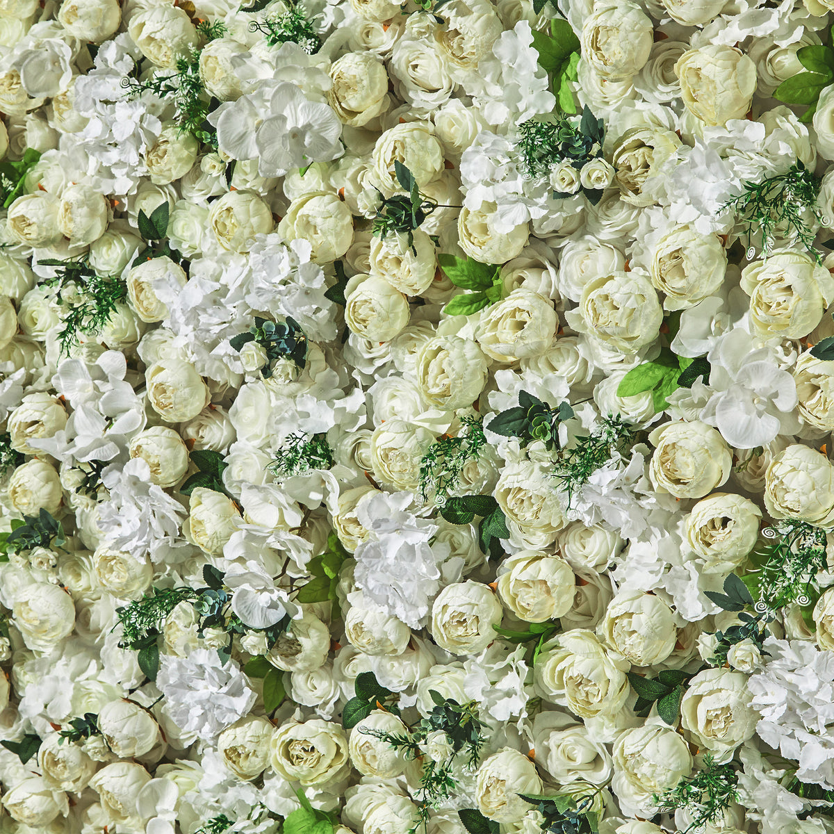 Luxurious Cream Peony Flower Wall Warm Romantic Backdrop for Elegant Wedding ALFWL148 - Ali Flowers
