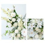 Aliflowers White Series Rose Lily floral Horn Arch Frame Floor Flower ALFAC011 - Ali Flowers