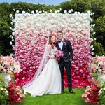 Ali Flowers 5D Gradient Color Artificial Simulation Flower Wall for Wedding Stage Decoration ALFWL018 - Ali Flowers