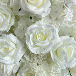 Aliflowers 5D Elegant White Horn Arch Frame Premium Wedding Backdrop Decoration 