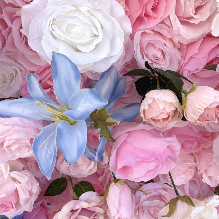 Fantasy Pink Rose Hydrangea Wall