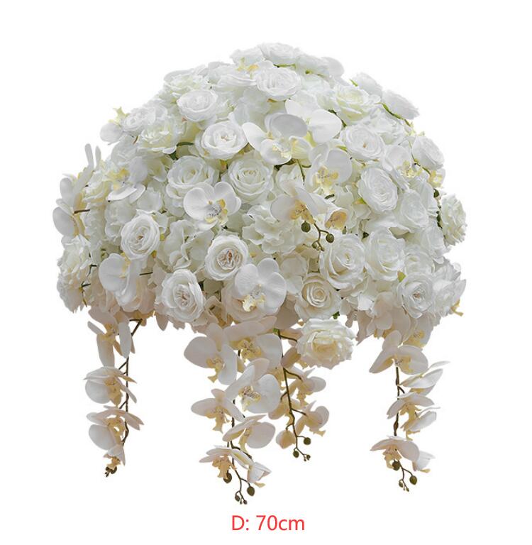 Ali Flowers Phalaenopsis Hydrangea Rose Ball Centerpieces for Wedding Table Decor ALFBL010 - Ali Flowers
