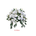 Ali Flowers Green Plant White Artificial Flower Ball for Wedding Table Decor ALFBL011 - Ali Flowers