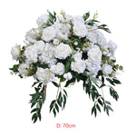 Ali Flowers Green Plant White Artificial Flower Ball for Wedding Table Decor ALFBL011 - Ali Flowers