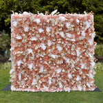 Aliflowers Gold Leaves with White Feather Wall Flower Arrangements Marriage Props ALFWL091 - Ali Flowers