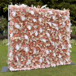 Aliflowers Gold Leaves with White Feather Wall Flower Arrangements Marriage Props ALFWL091 - Ali Flowers