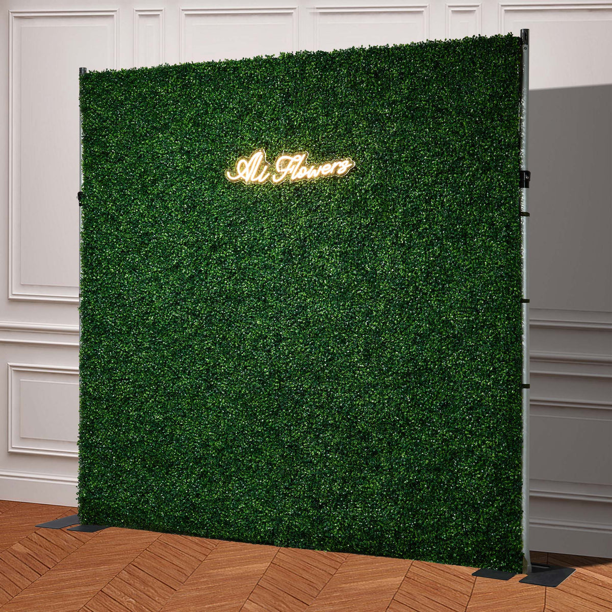 Artificial 8*8ft 2d Milan Grass Wall Backdrop for Event ALFWL175 - Ali Flowers