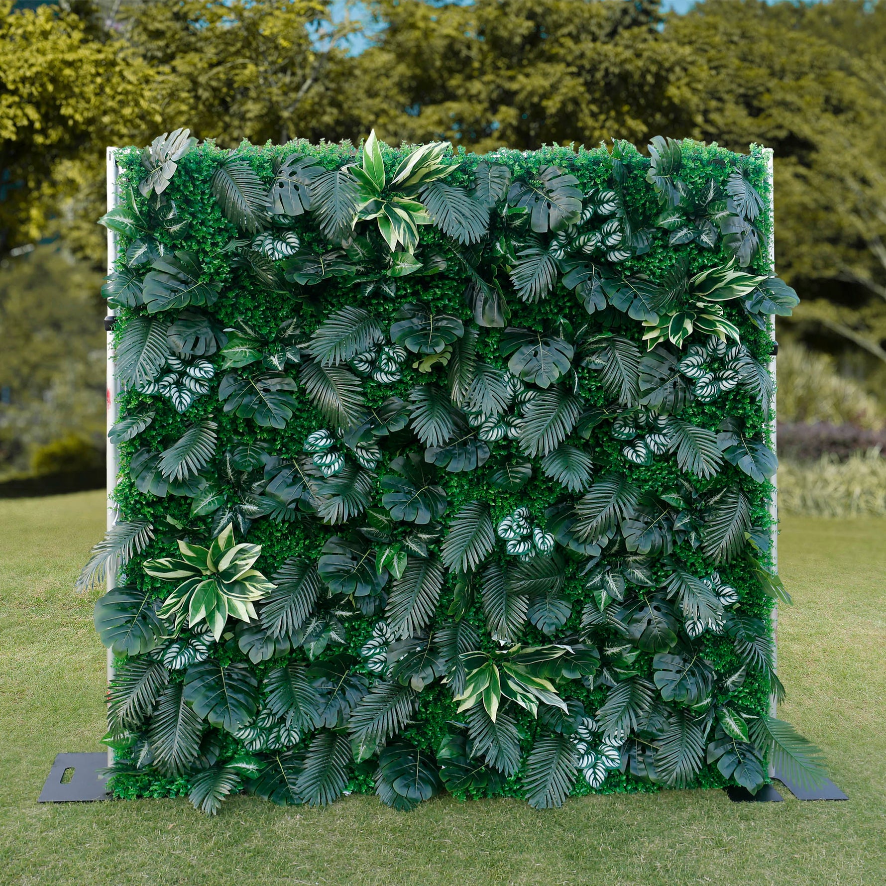 Greenery Artificial Grass Wall Roll-Up Green Backdrop for Party ALFWL145 - Ali Flowers