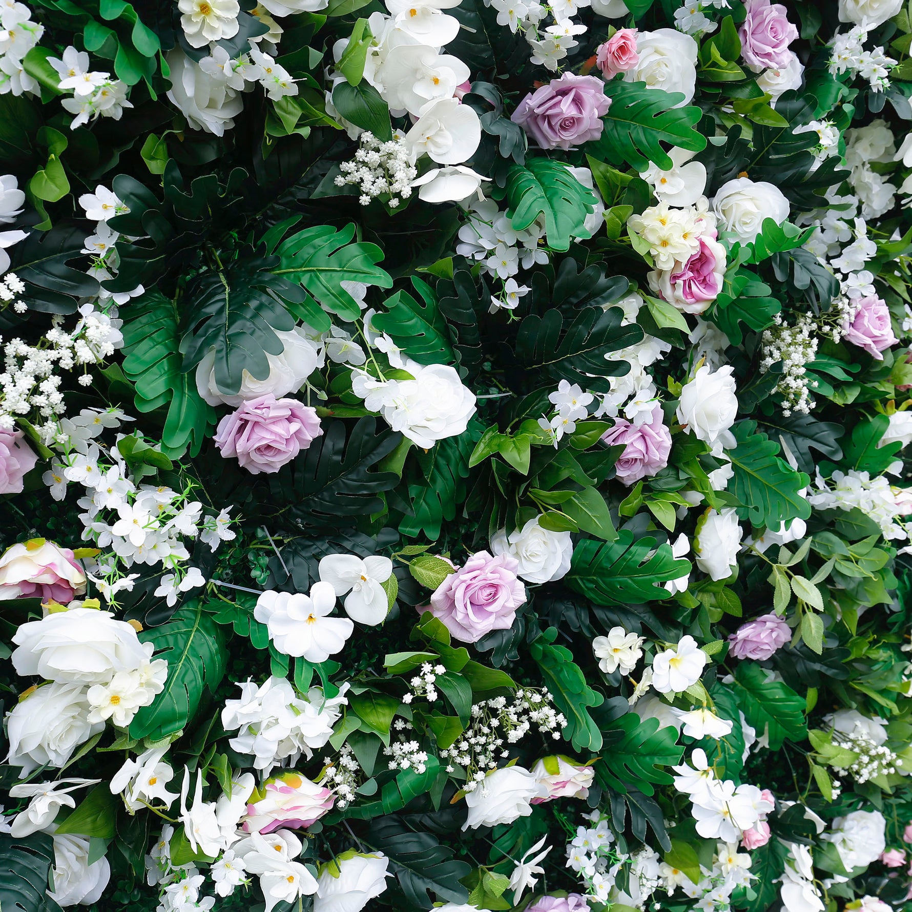 Aliflowers Diamond Rose with Greenery Flower for Wedding Backdrop ALFWL081 - Ali Flowers