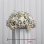 Ali Flowers Baby's Breath Handmade Wedding Artificial Flower Ball Centerpieces for Table Decor ALFBL007 - Ali Flowers