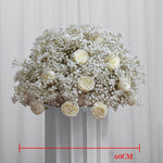Ali Flowers Baby's Breath Handmade Wedding Artificial Flower Ball Centerpieces for Table Decor ALFBL007 - Ali Flowers