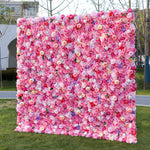 Aliflowers 3D Hot Pink Flowers for Wall Wedding Decorative ALFWL045 - Ali Flowers