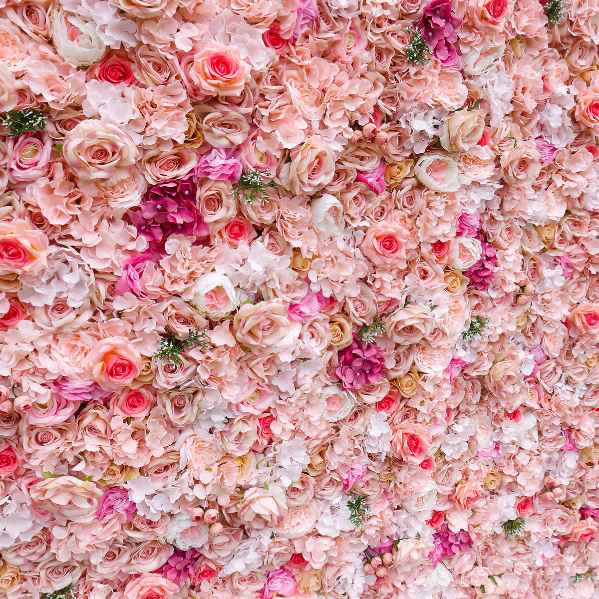 Aliflowers 2D Artificial Roll up Hydrangea Floral Wall Background ALFWL102 - Ali Flowers