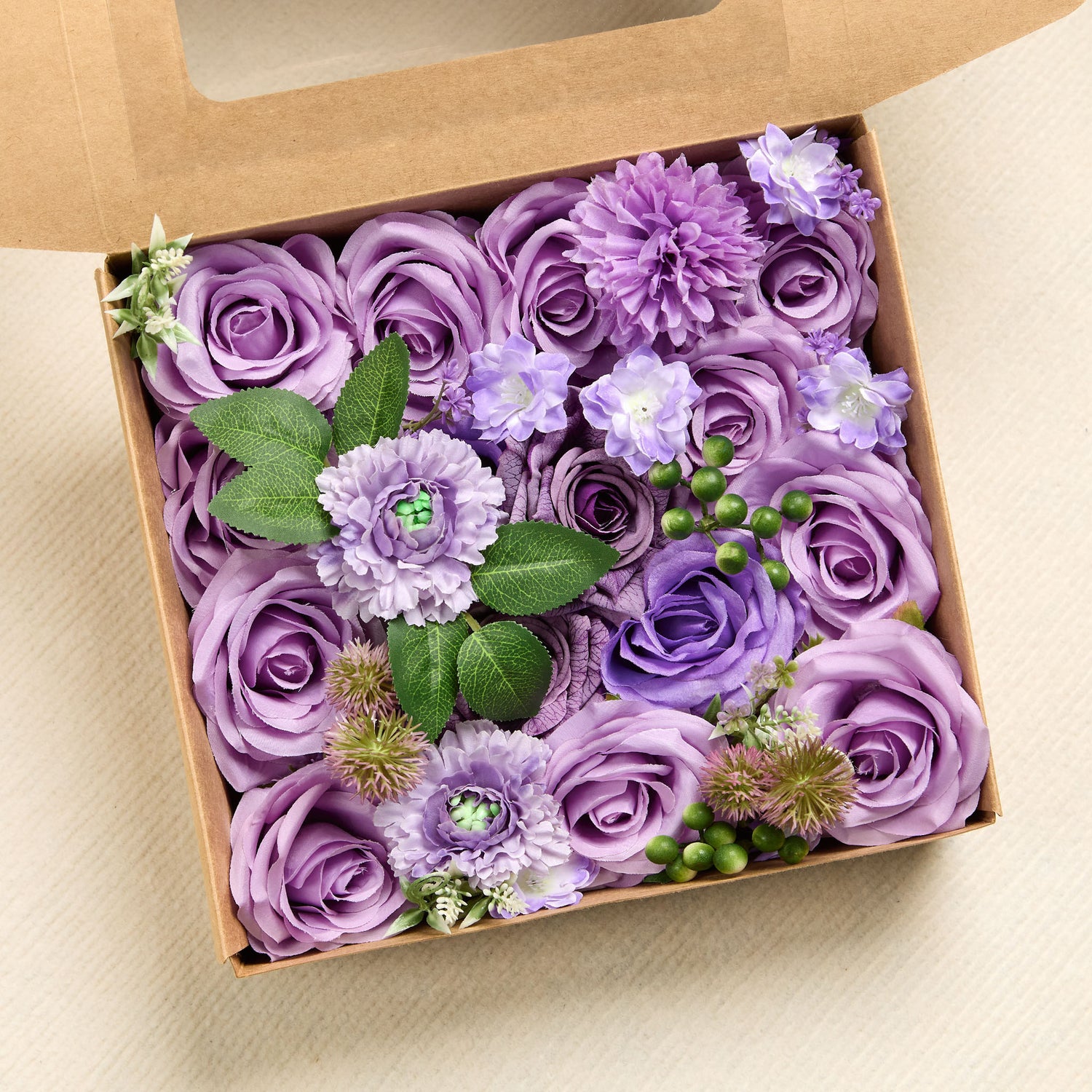 Lavender Rose Wedding Accessories Flower Box 