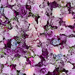 Aliflowers 5D Light Purple Fabric Flower Wall Wedding Backdrop Party Decoration ALFWL169