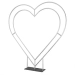 6ft Luxury Heart-Shaped Shelf Floral Arrangement Wedding Arch Decor