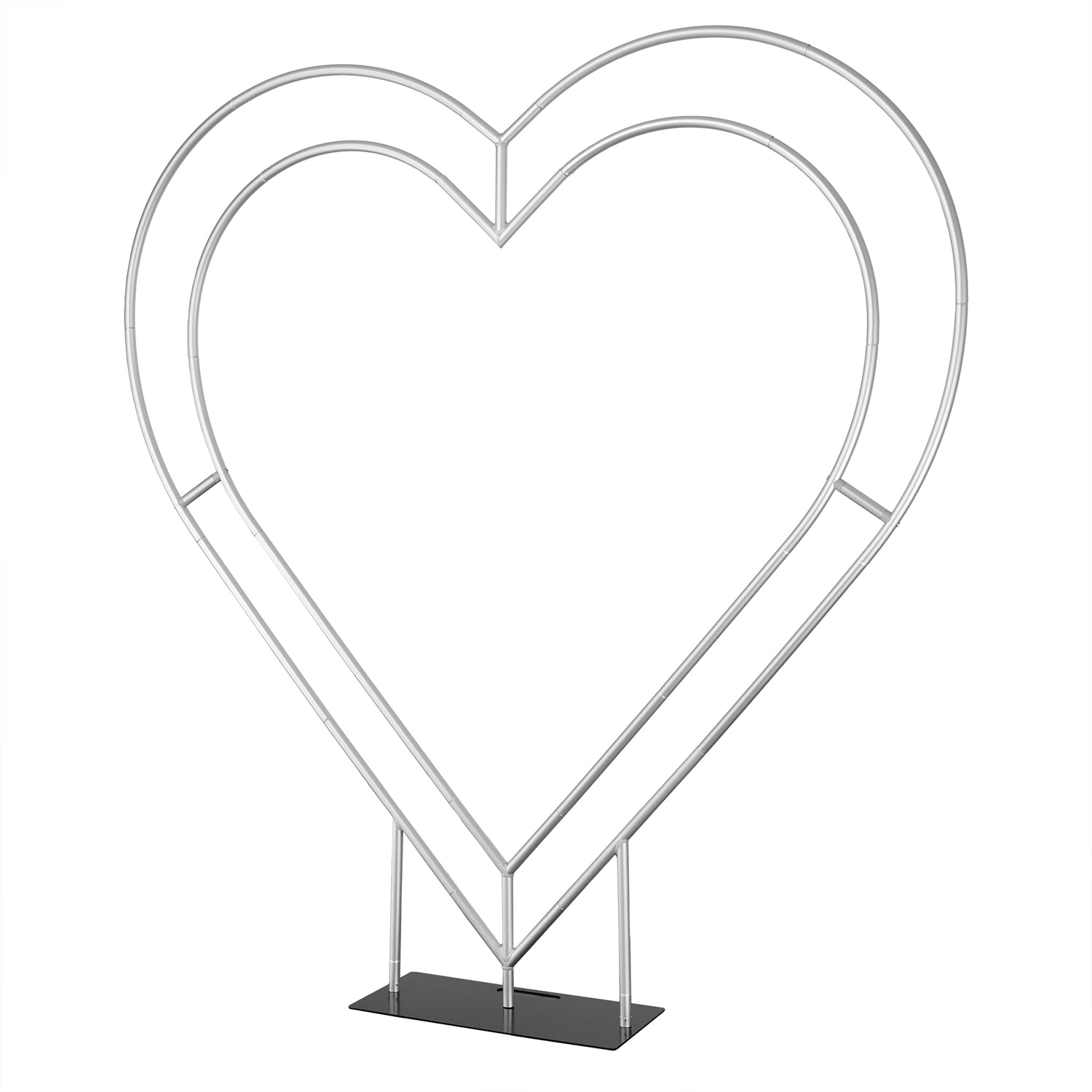 6ft Luxury Heart-Shaped Shelf Floral Arrangement Wedding Arch Decor