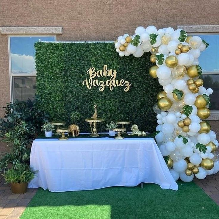 Artificial 8*8ft 2d Milan Grass Wall Backdrop for Event ALFWL175 - Ali Flowers