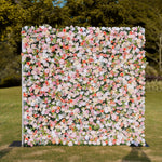 Aliflowers Orange Peony Cloth Fabric Backdrop Flower Wall ALFWL106 - Ali Flowers