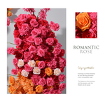 Aliflowers Orange Red Rose Wedding KT Board Flower Decoration ALFKT014