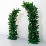 aliflowers-outdoor-wedding-background-horn-arch-decoration-green-leaf-flower-arrangement