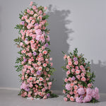 Aliflowers Pink And Purple Rose Hydrangea Flower Arrangement KT Board Wedding Background Party Supplies ALFKT015