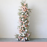 Aliflowers Blush Series Christmas Cactus Horn Arch Backdrop ALFAC014 - Ali Flowers