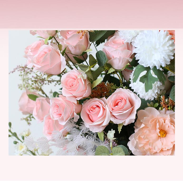 Aliflowers Blush Series Christmas Cactus Horn Arch Backdrop ALFAC014 - Ali Flowers