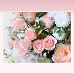 Aliflowers Blush Series Christmas Cactus Horn Arch Backdrop ALFAC014 - Ali Flowers