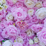 Aliflowers Pink White Colour mixture Rose Wall of flowers ALFWL058 - Ali Flowers