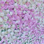 Aliflowers Pink White Colour mixture Rose Wall of flowers ALFWL058 - Ali Flowers